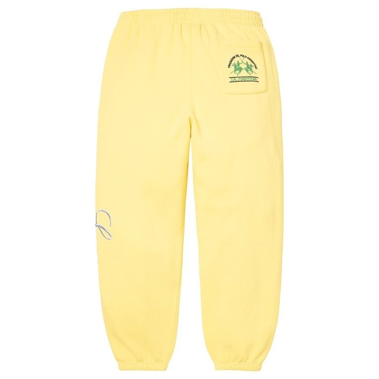 Supreme x La Martina Sweatpant Light Yellow