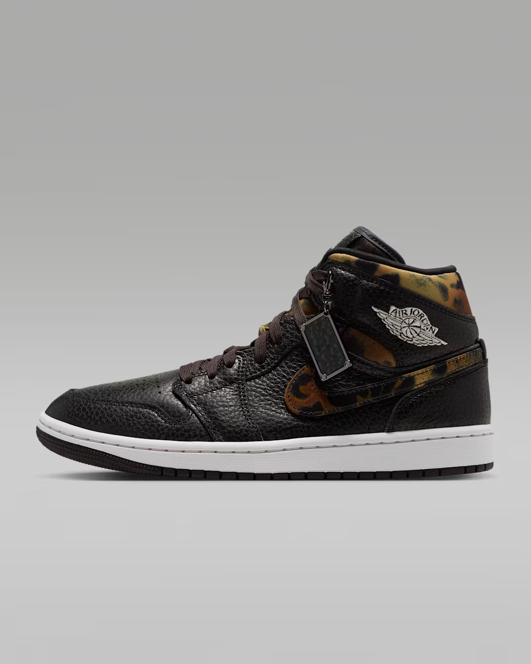 IQ5161-001 Nike Air Jordan 1 Mid SE "Black/Velvet Brown" (Women's)