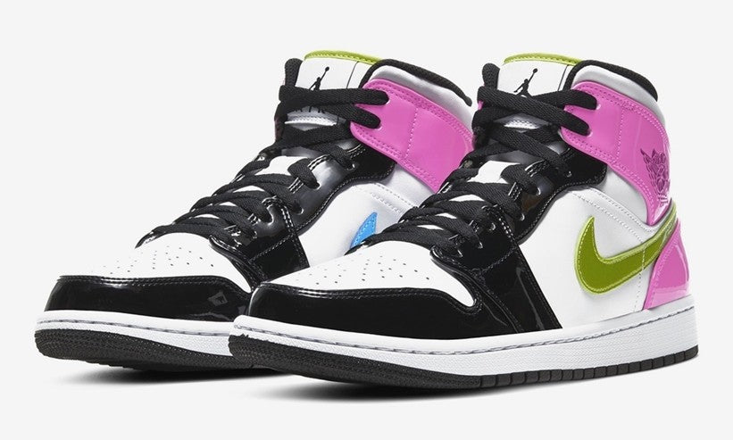 CZ9834-100 Nike Air Jordan 1 Mid White Black Cyber Pink (Men's)