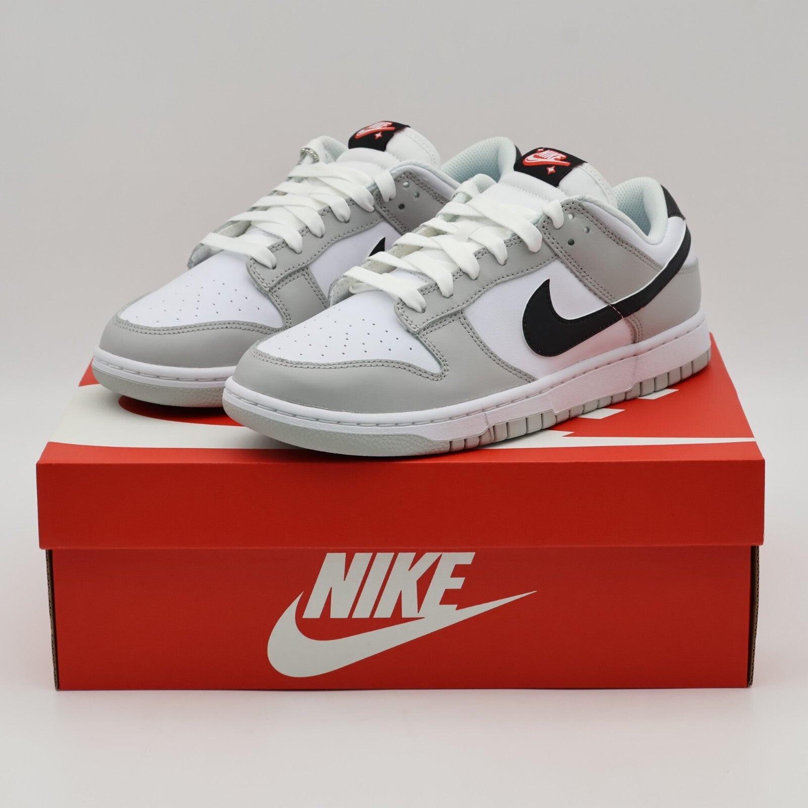 DR9654-001 Nike Dunk Low SE Lottery Pack Grey Fog Light Crimson Gray (Men's)