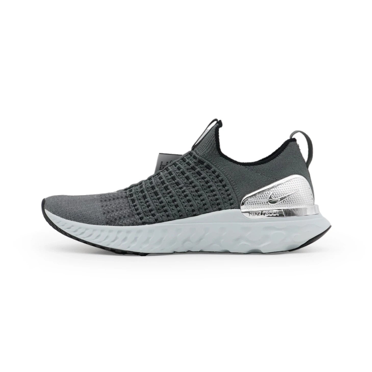 CJ0277-006 Nike REACT PHANTOM RUN FK 2 IRON GREY METALLIC SILVER BLACK (Men's)