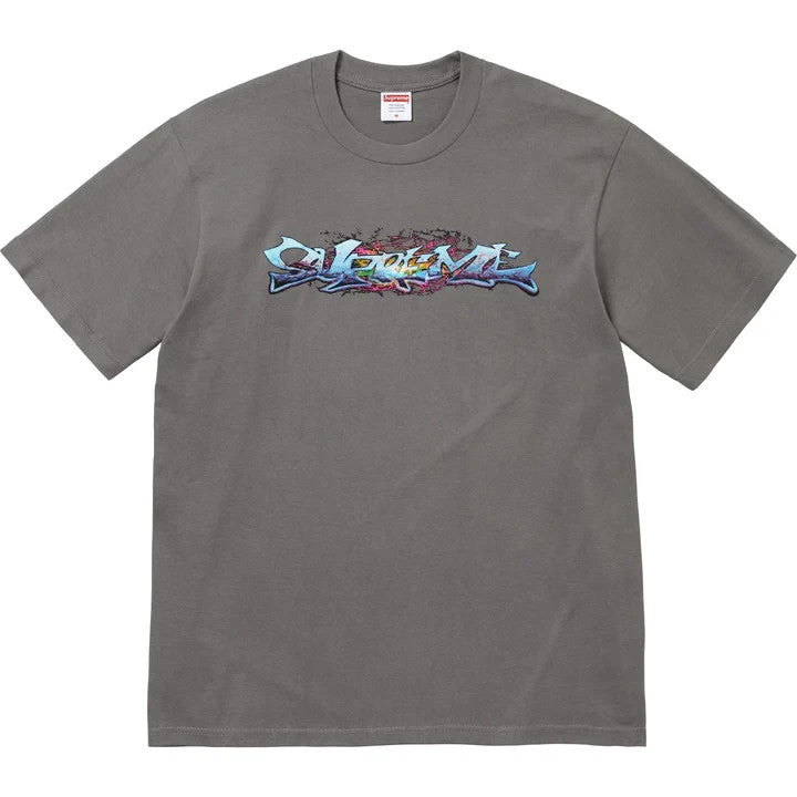 Supreme Tag Tee Charcoal