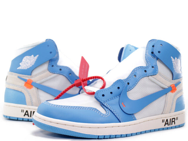 AQ0818-148 Off-White à Nike Air Jordan 1 High UNC White Dark Powder Blue (Men's)