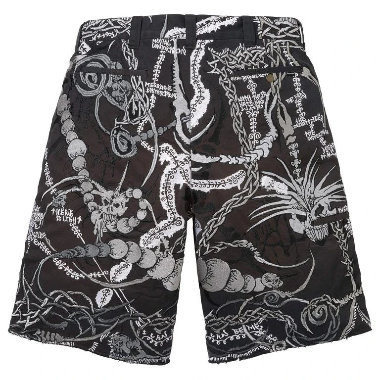 Supreme Wombat Embroidered Work Short Black