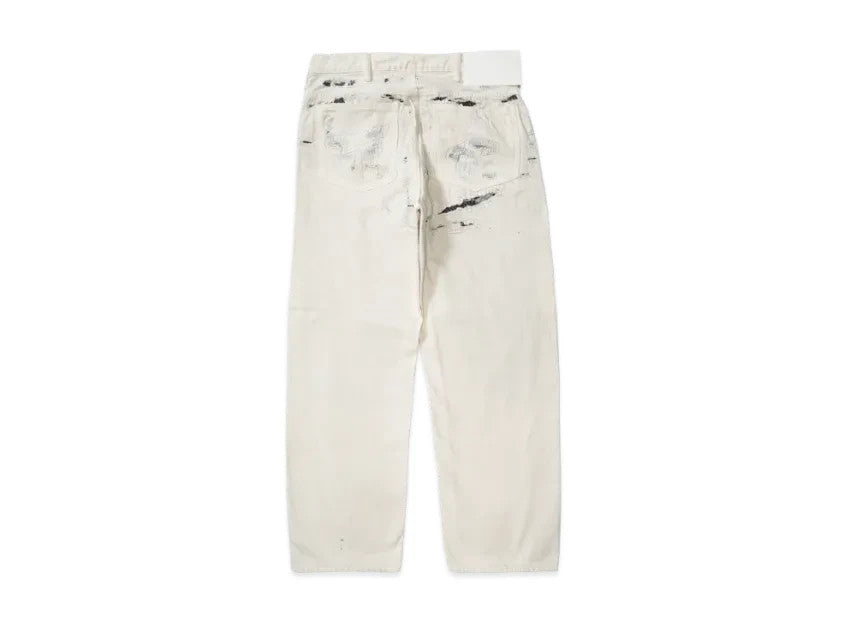 Supreme x MM6 Maison Margiela Distressed Loose Fit Selvedge Jean "White"