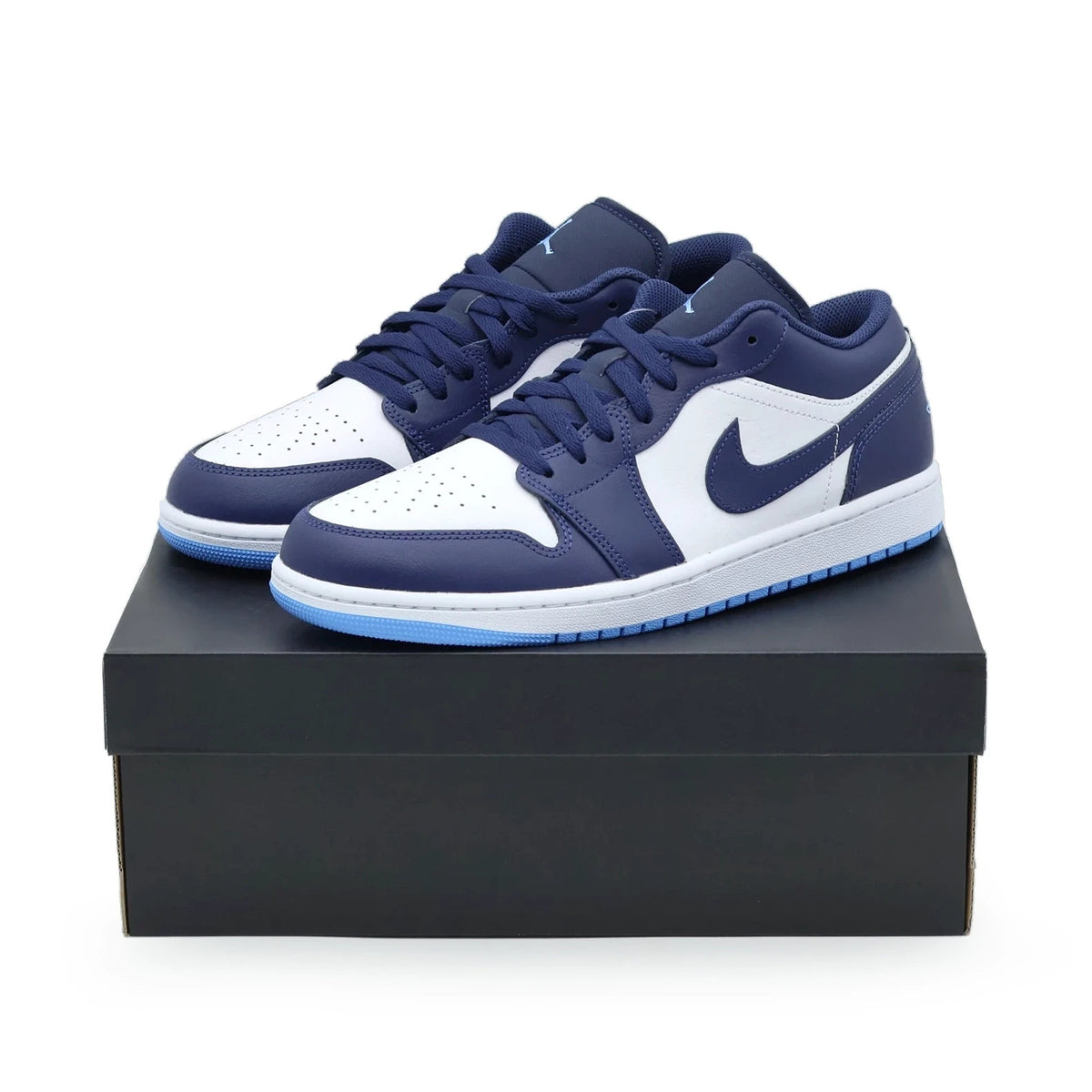 553558-404 Nike Air Jordan 1 Low Midnight Navy (Men's)
