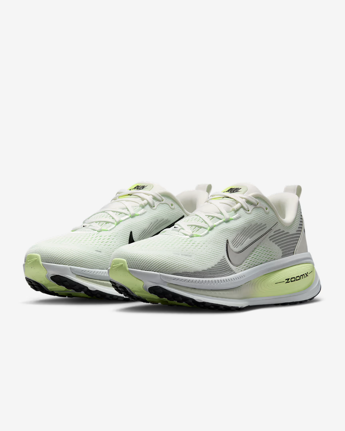 HM6804-107 Nike Vomero 18 Summit White Barely Volt Light Silver Black (Women's)