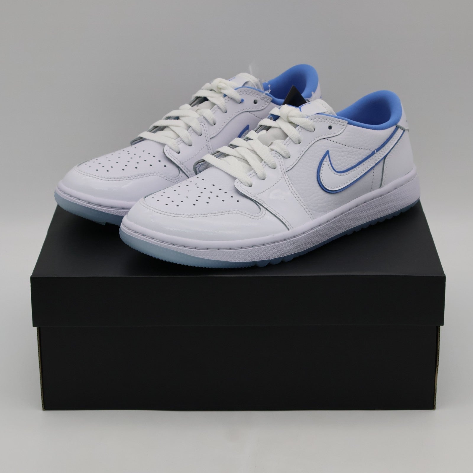 DD9315-118 Nike Air Jordan 1 Low Golf White Blue Tint Legend Blue (Men's)