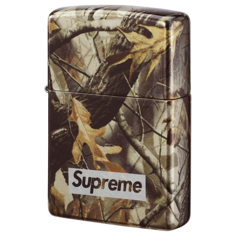 Supreme Camo Logo Zippo Realtree Hardwoods Camo