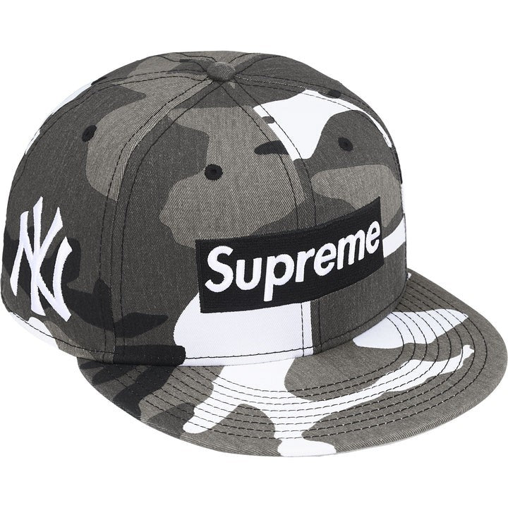 Supreme MLB New Era Teams Box Logo New York Yankees Snow Camo