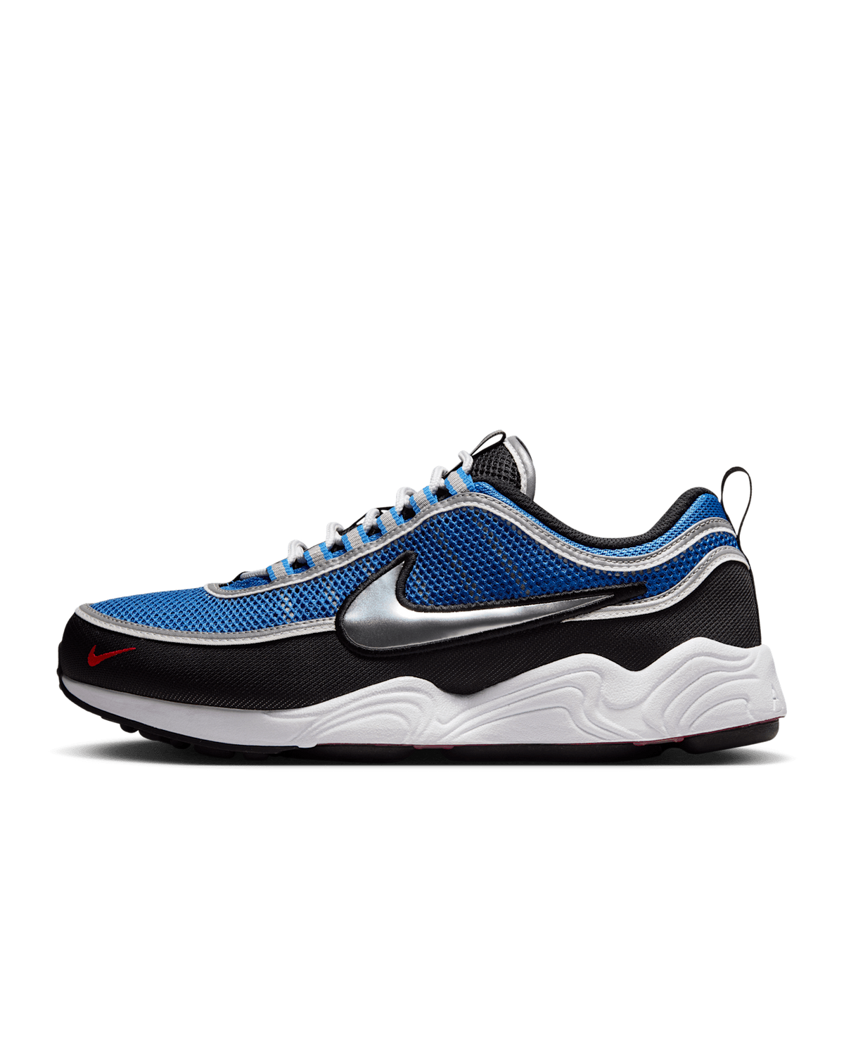 HF9117-400 Nike Air Zoom Spiridon Black and Signal Blue (Men's)