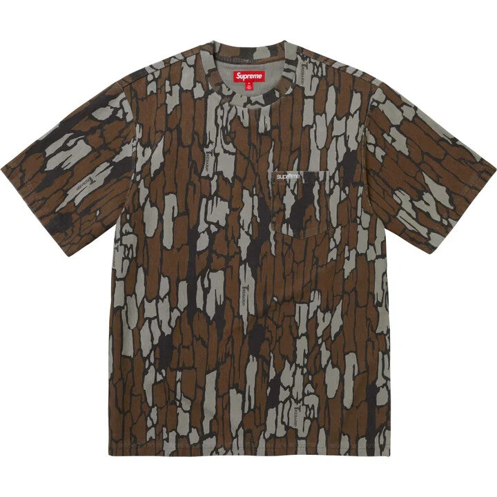 Supreme S/S Pocket Tee Mossy Oak Trebark Camo