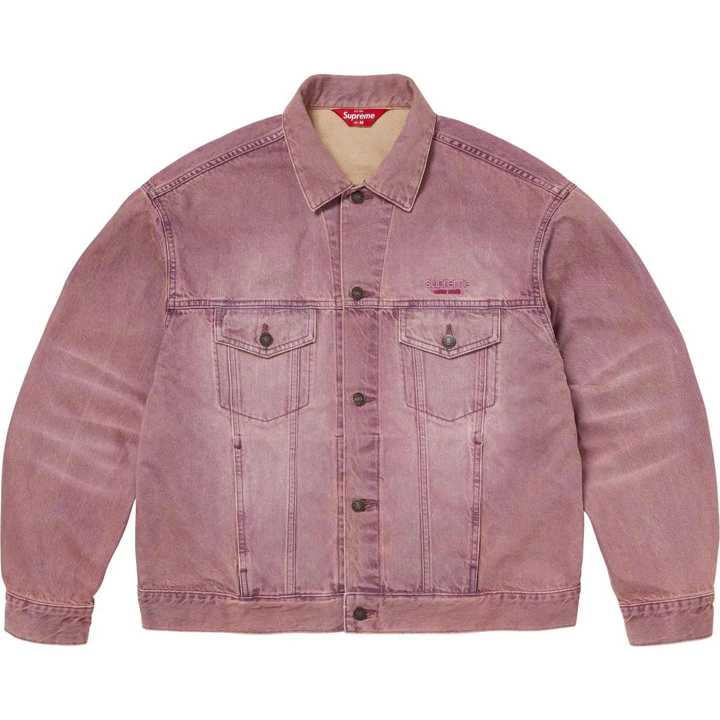 Supreme Denim Trucker Jacket Overdyed Purple