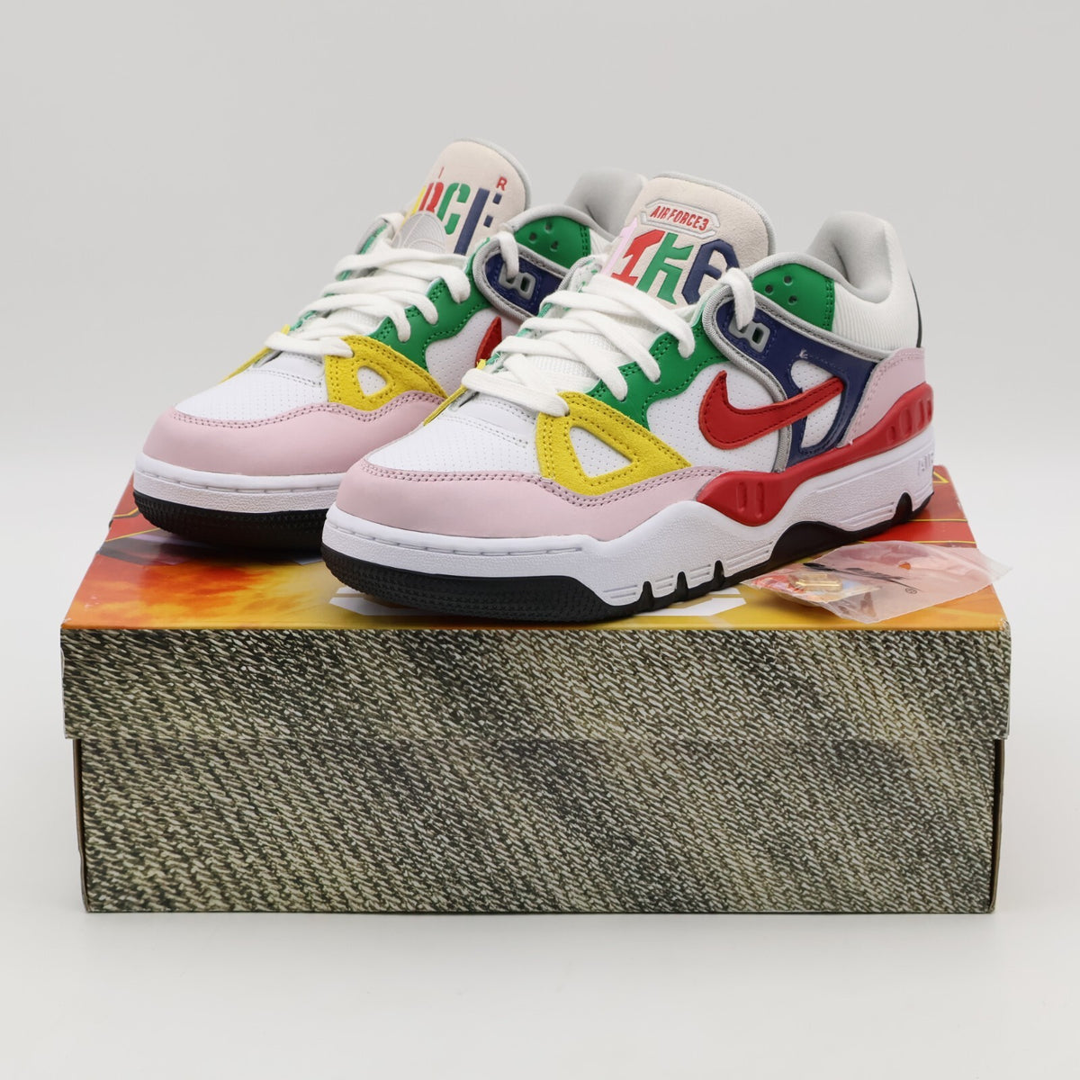 HQ7534-100 NIGO Nike Air Force 3 Low SP White Heel Logo OGIN (Men's)