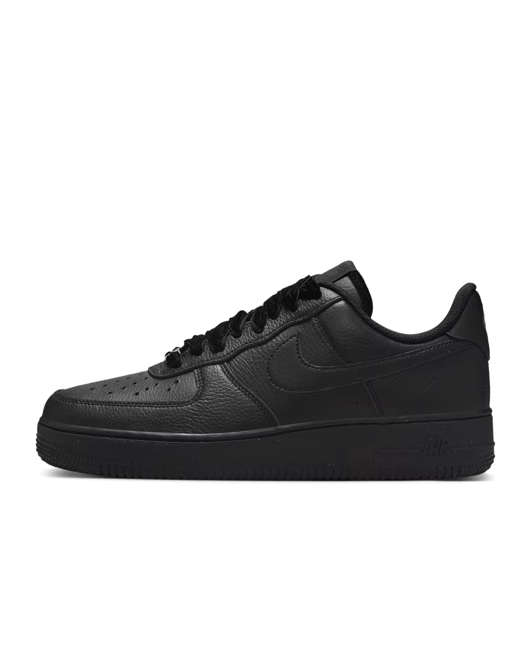HV4403-001 Nike Air Force 1 Low Ribbon Laces Triple Black (Women's)