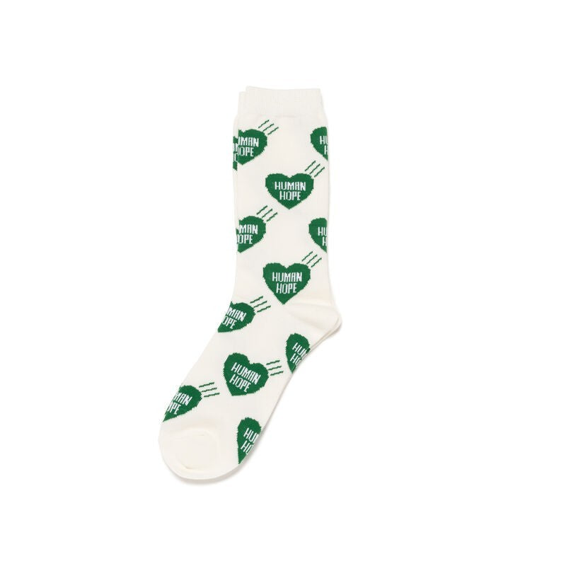 HUMAN MADE x j-hope of BTS HUMAN HOPE Heart Socks Green