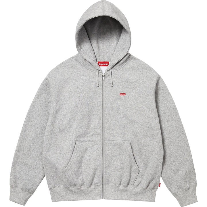 Supreme Small Box Zip Up Hooded Sweatshirt HeatherGray