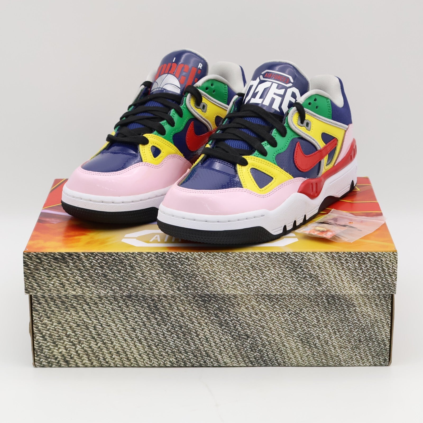 HV0489-400 NIGO Nike Air Force 3 Low SP Navy Heel Logo OGIN (Men's)