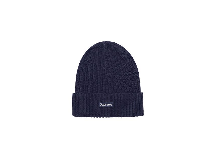 Supreme Overdyed Beanie Navy (24SS)