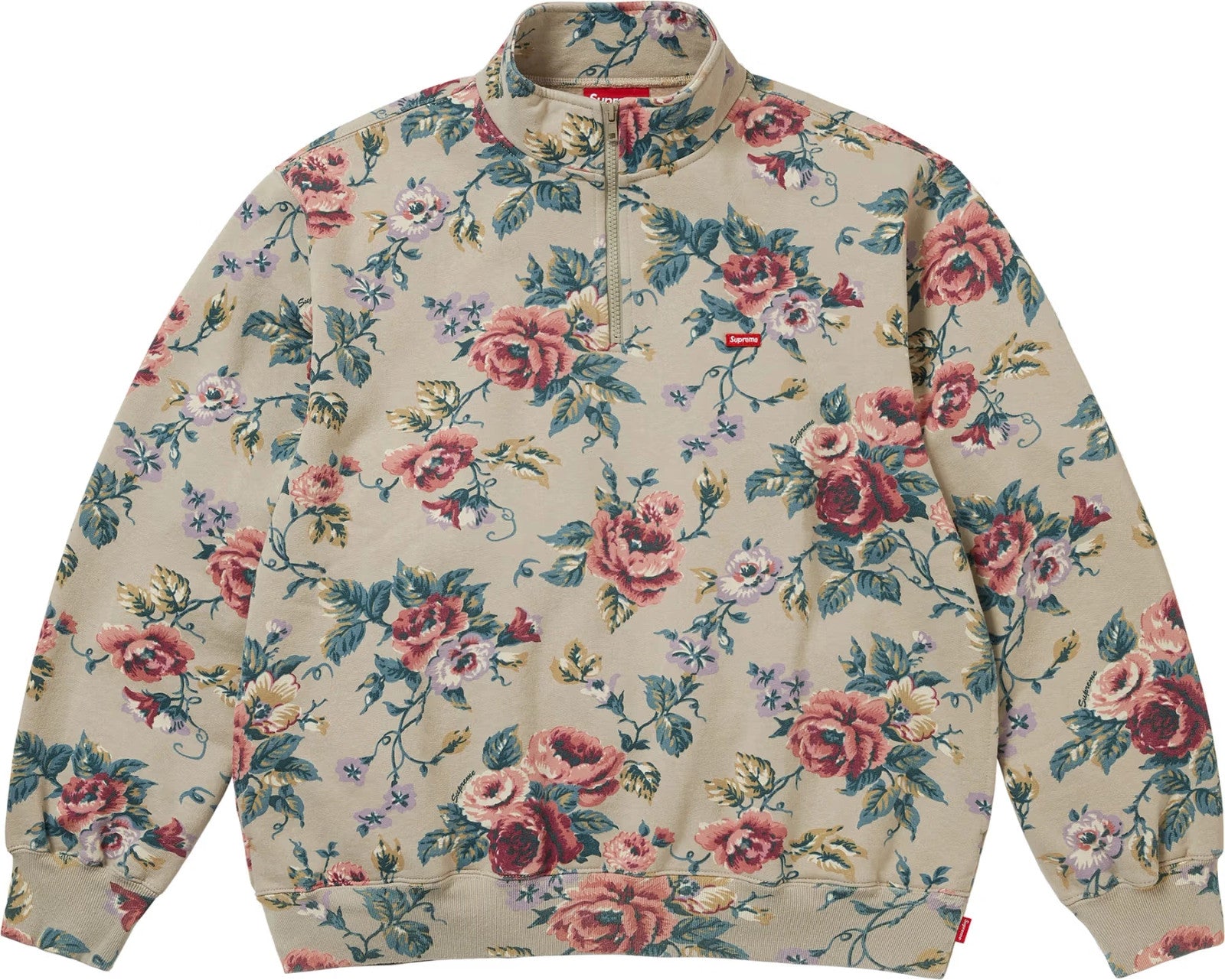 Supreme Small Box Half Zip Pullover (26SS) Floral