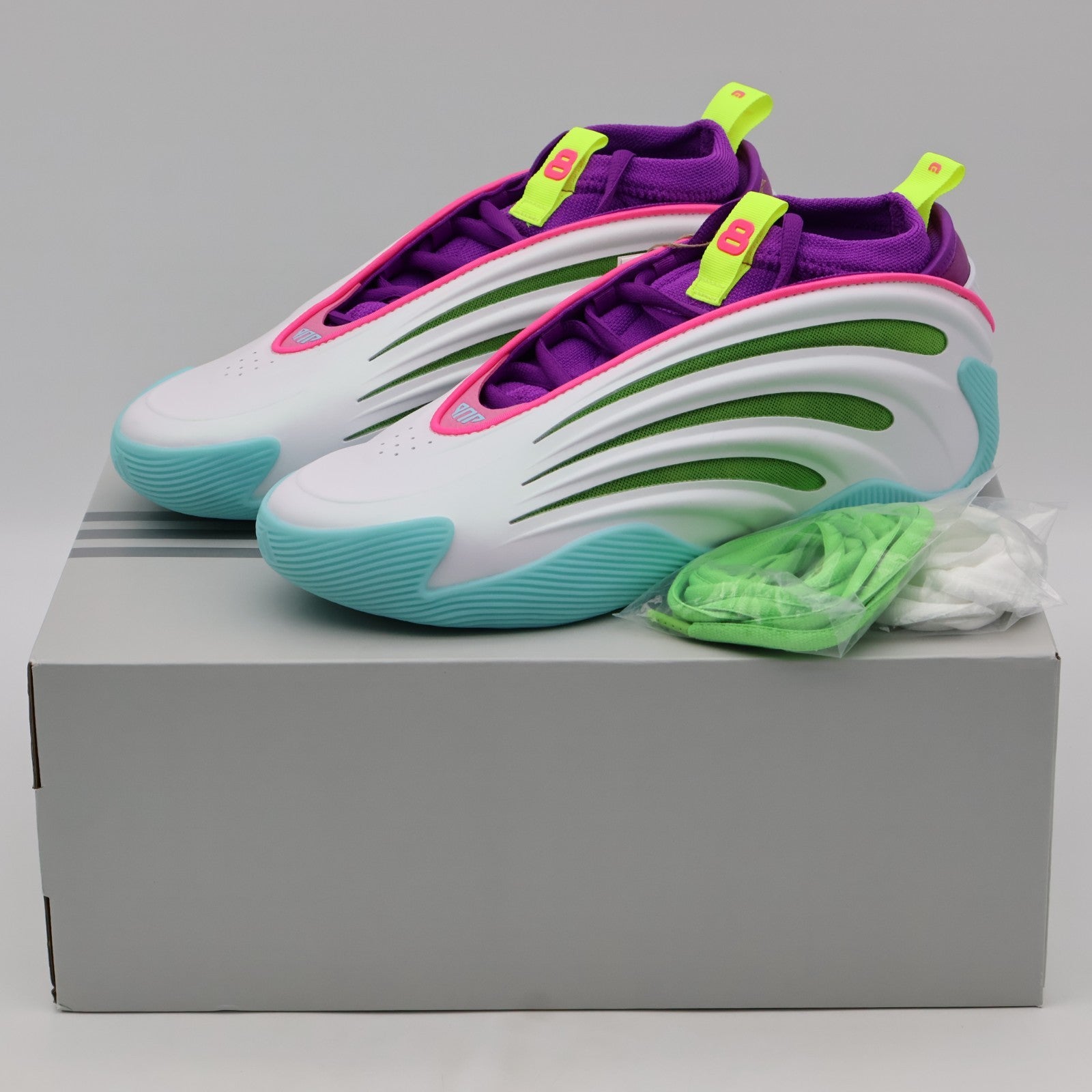 JQ4003 Jalen Williams à adidas Harden Vol.9 Footwear White Lucid Lime (Men's)