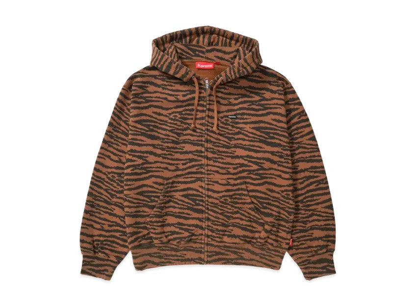 Supreme Small Box Zip Up Hooded Sweatshirt "Tiger"