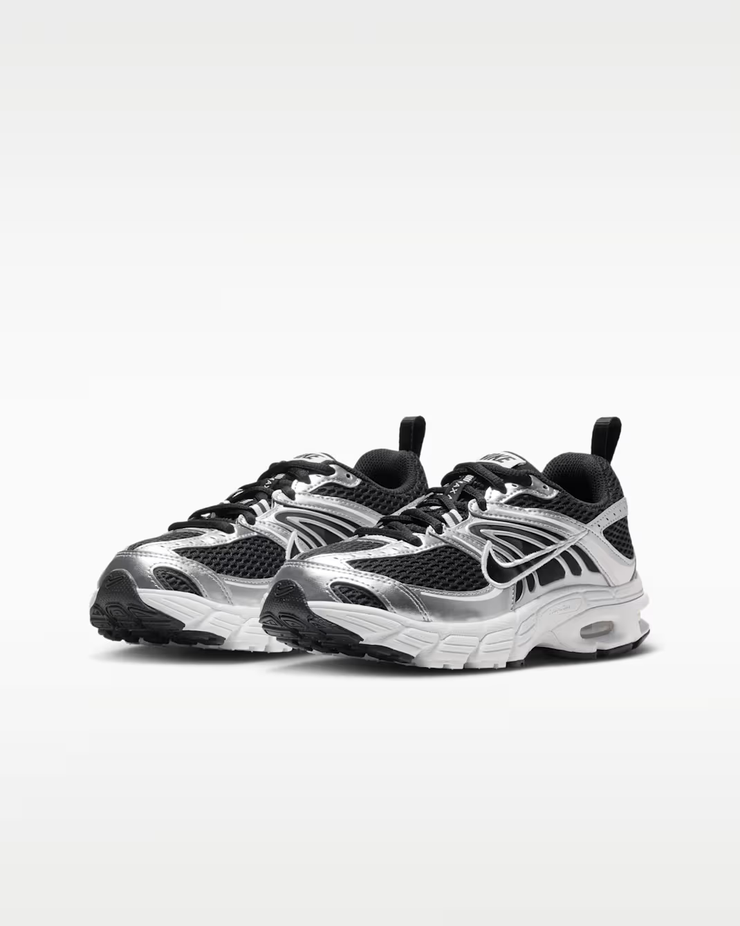 IQ9430-007 Nike GS Air Max Moto 2K "Black/Metallic Silver"