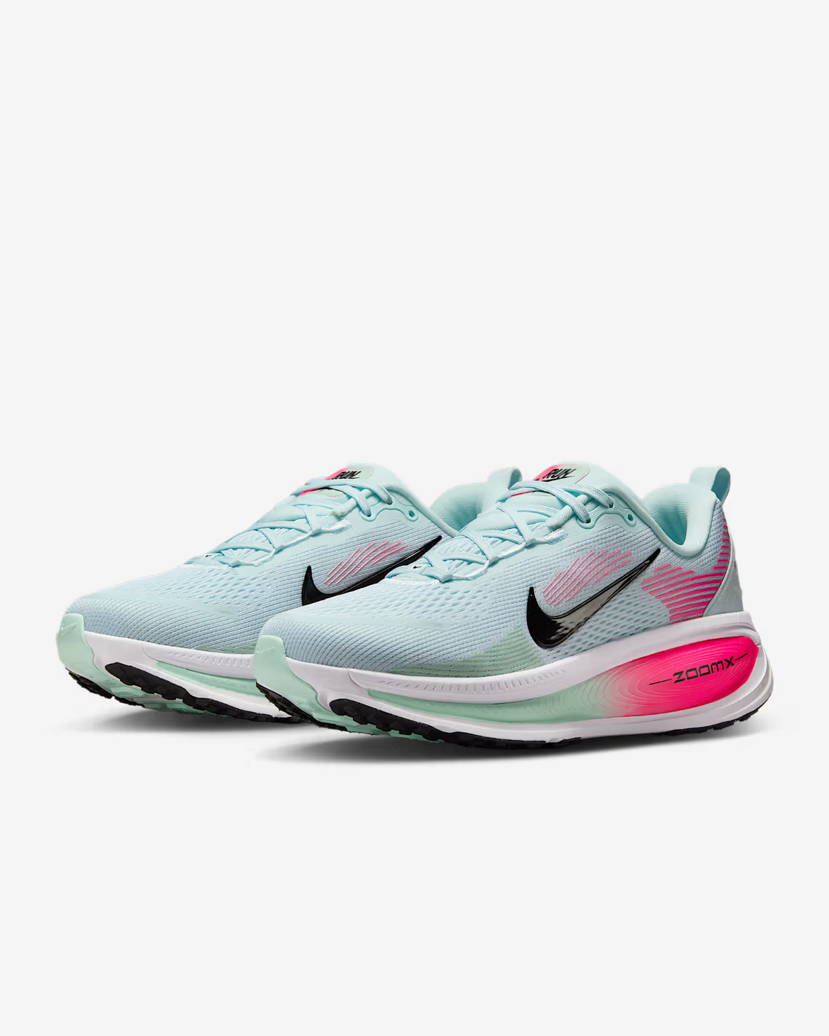 HM6804-400 Nike Vomero 18 "Glacier Blue White Hyper Pink Black (Women's)