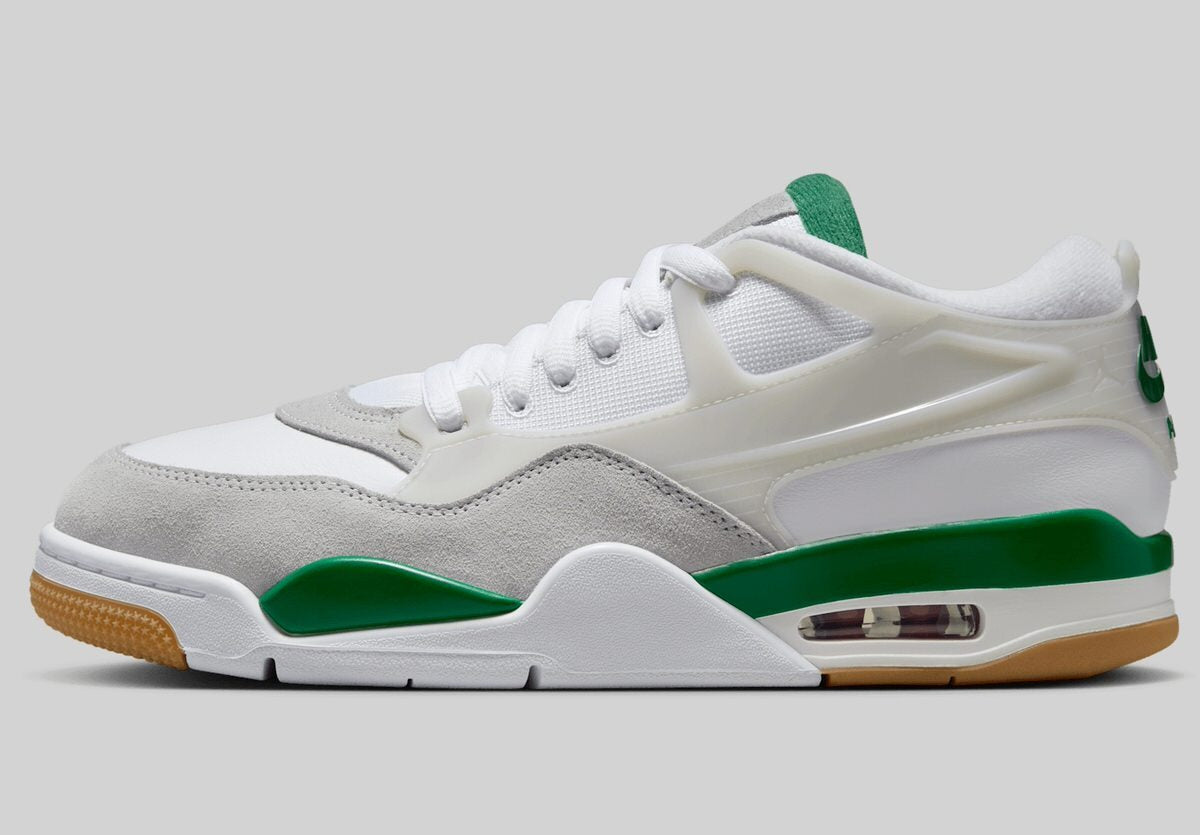 FQ7939-103 Nike Air Jordan 4 RM White Neutral Grey Wolf Grey Pine Green (Men's)