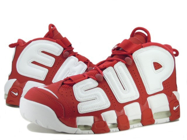 902290-600 Supreme à Nike Air More Uptempo "White/Red" (Men's)