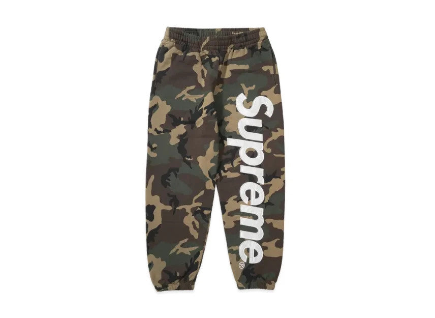 Supreme Satin Applique Sweatpant (26SS) "Woodland Camo"