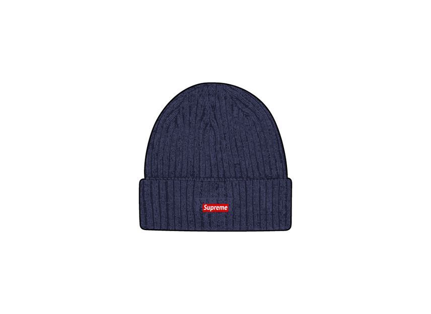 Supreme Overdyed Beanie Navy (25SS)