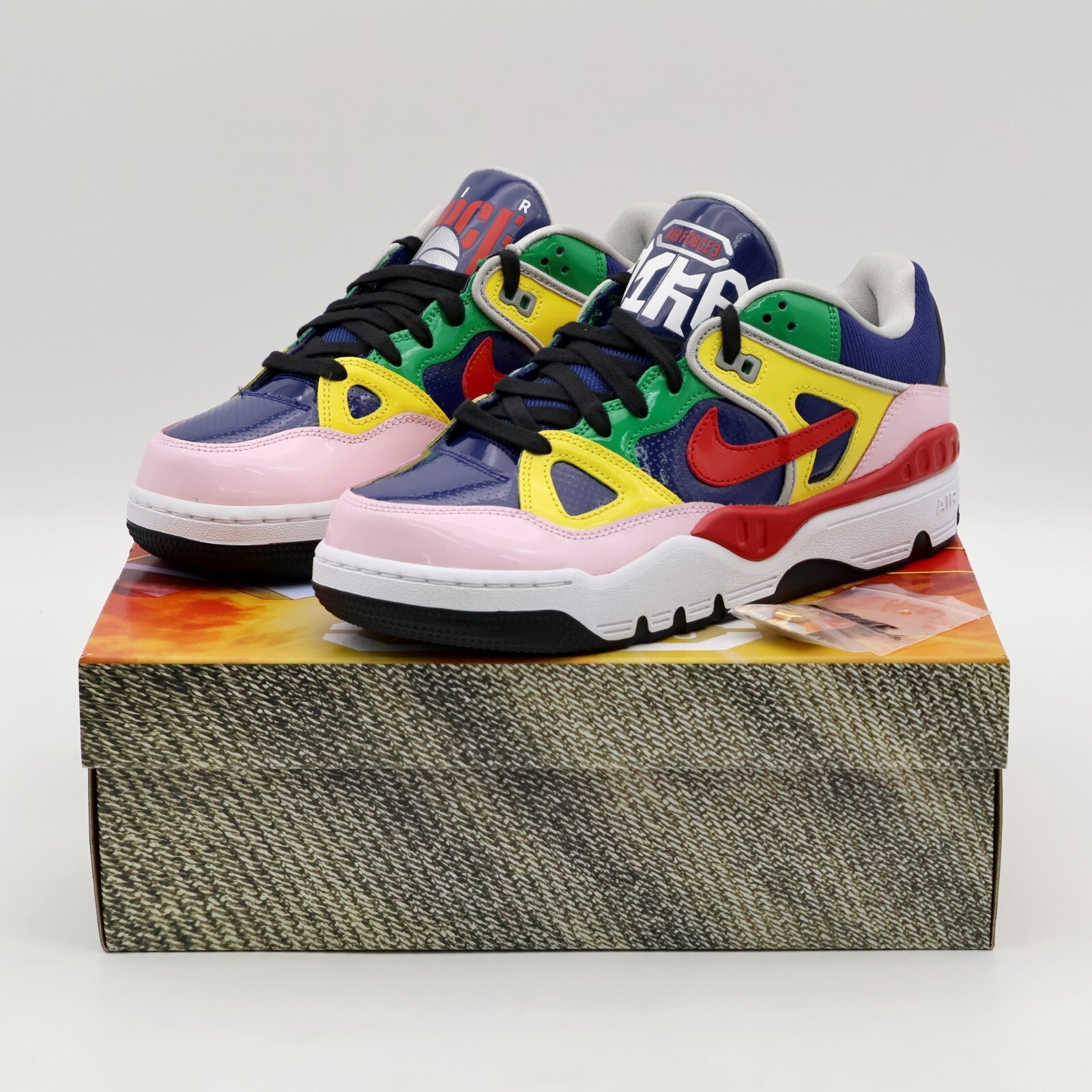 HQ1458-400 NIGO Nike Air Force 3 Low SP Navy Heel Logo NIGO (Men's)