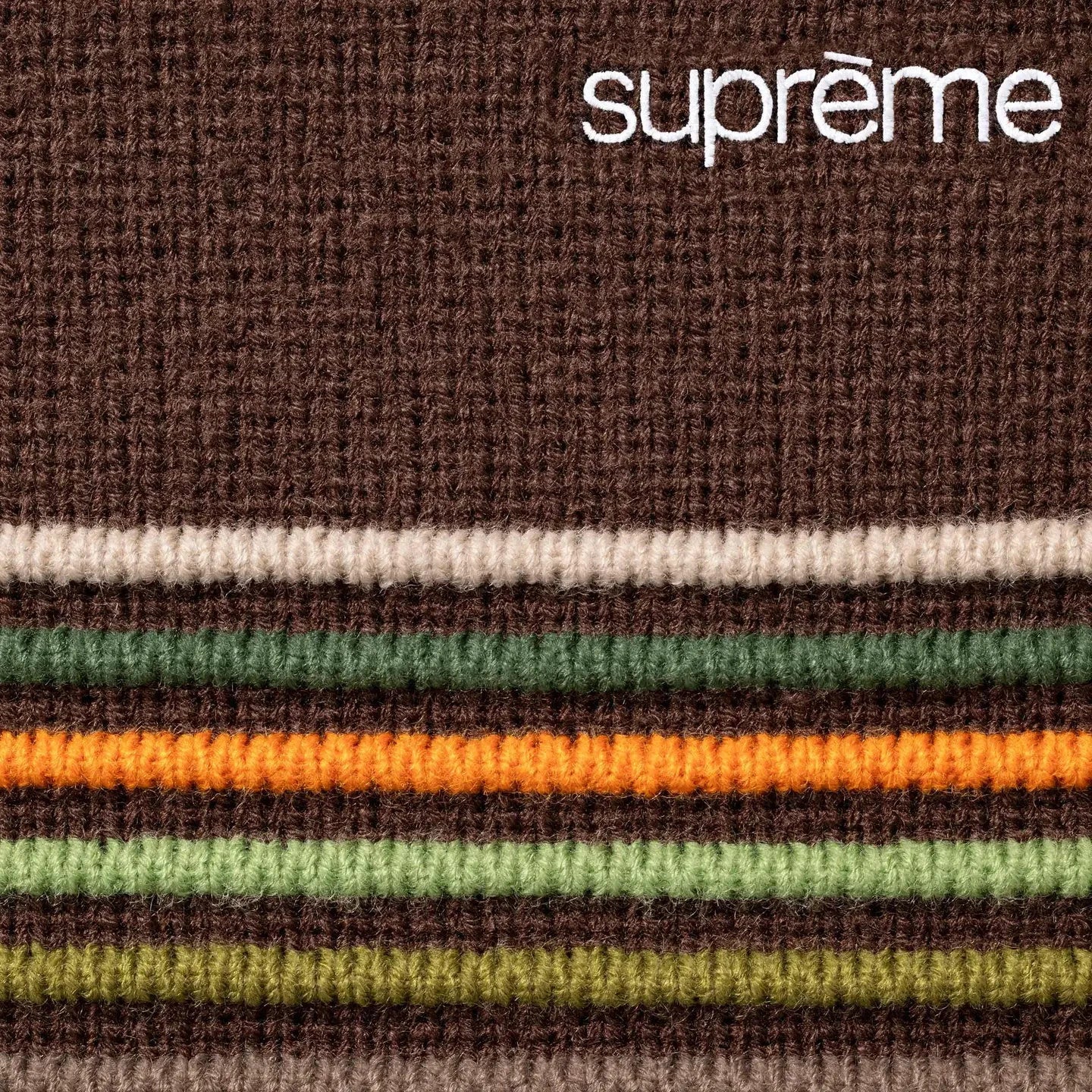 Supreme Raised Stripe Sweater Brown
