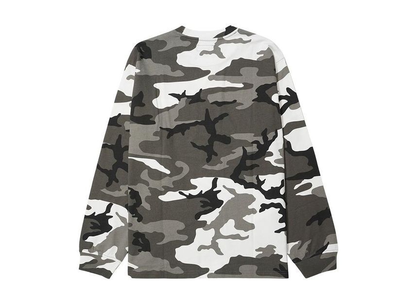 Supreme Small Box L/S Tee Snow Camo (25SS)