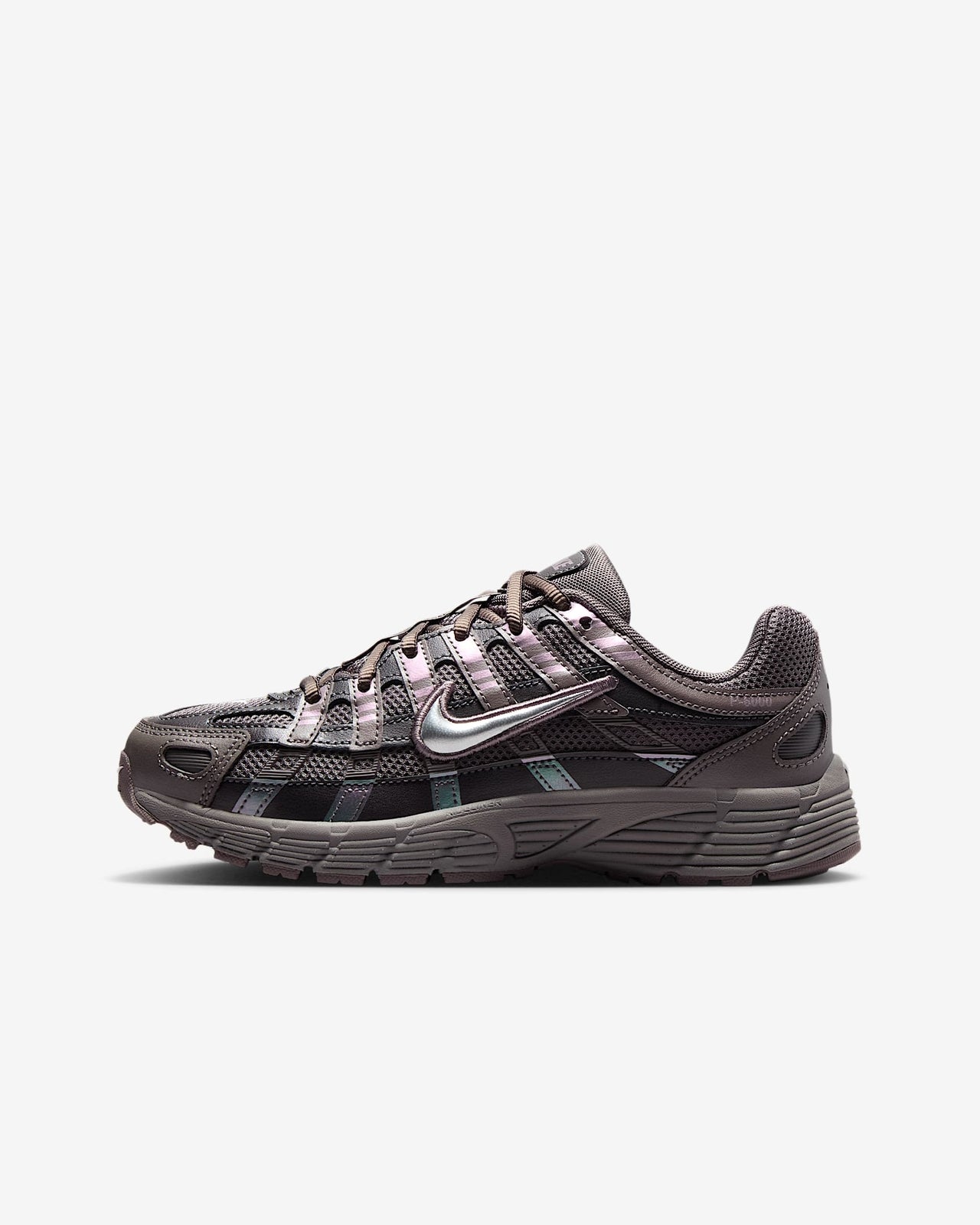HV5064-200 Nike GS P-6000 Cave Stone Medium Ash Flat Pewter Metallic