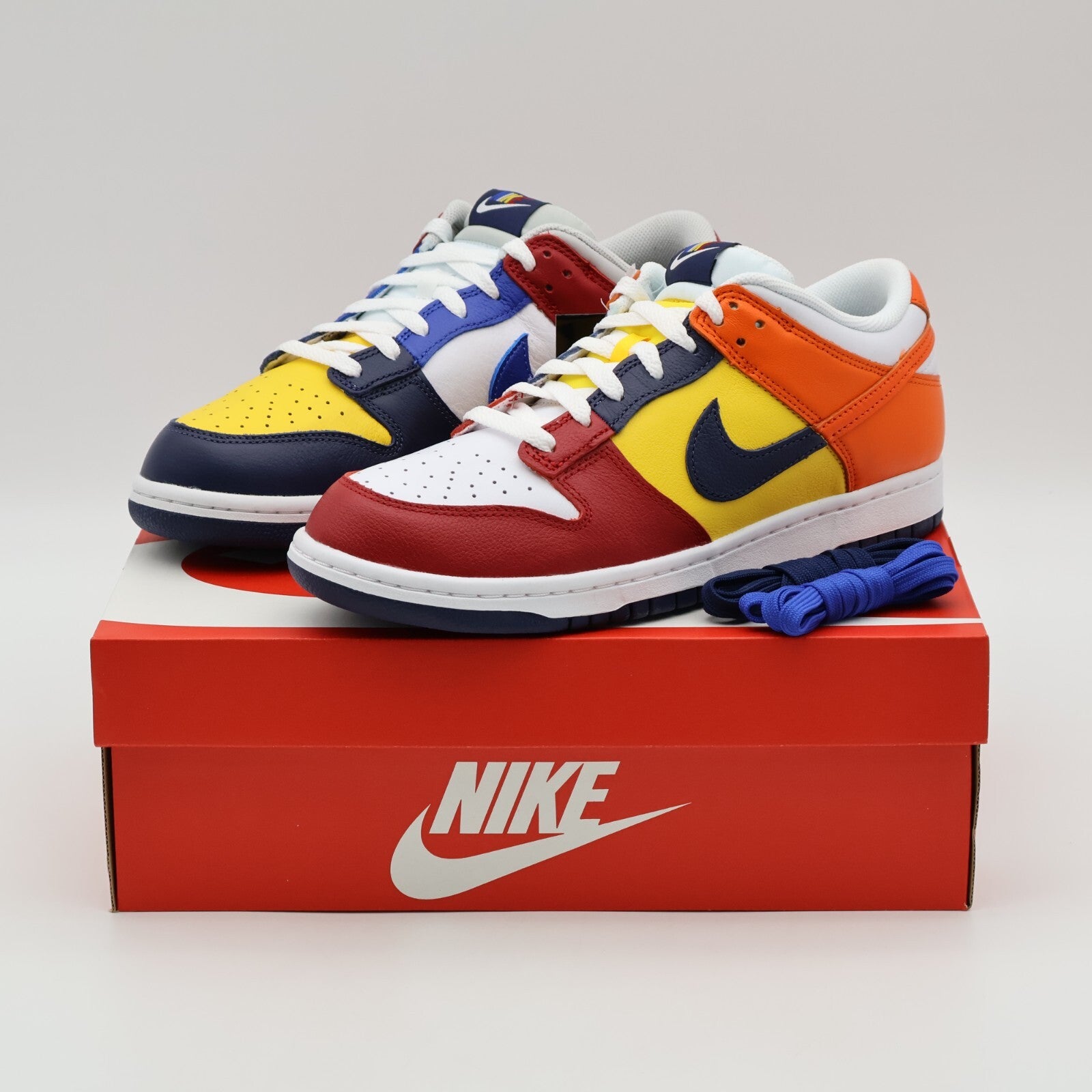 IB2051-400 Nike Dunk Low CO.JP What The Midnight Navy and Varsity Red (Men's)