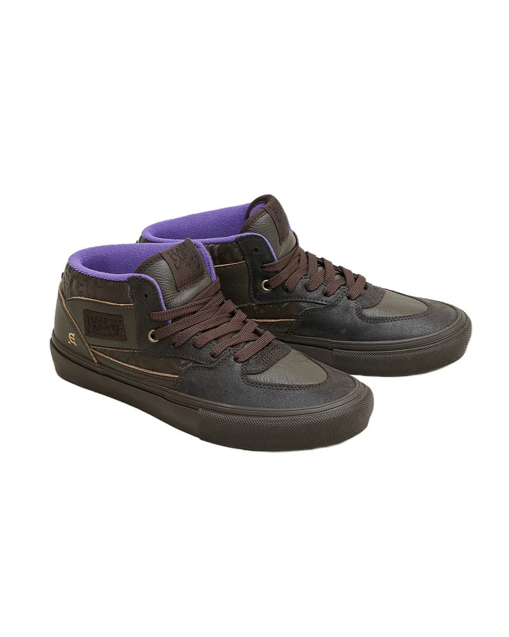 SNDN-SNKR-10892 Evisen Skateboards à Vans Skate Half Cab "Deep Mahogany" (Men's)