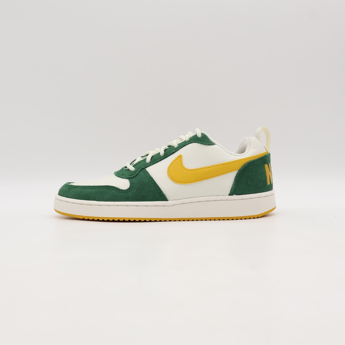 844881-100 Nike Court Borough Low Premium Sail Gorge Green Yellow Ochre (Men's)