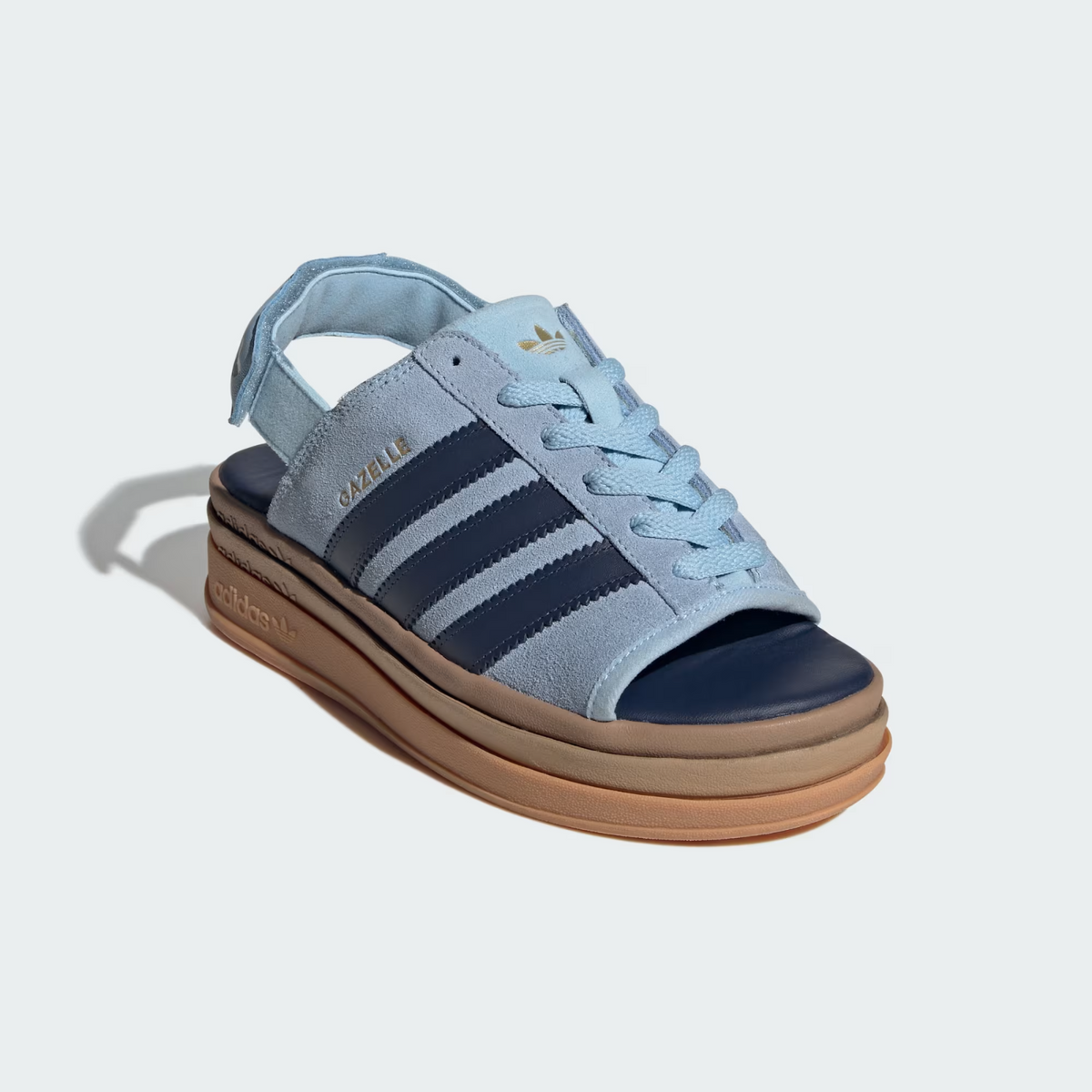 KI8583 adidas Gazelle Bold Sandal Clear Sky Night Indigo (Women's)