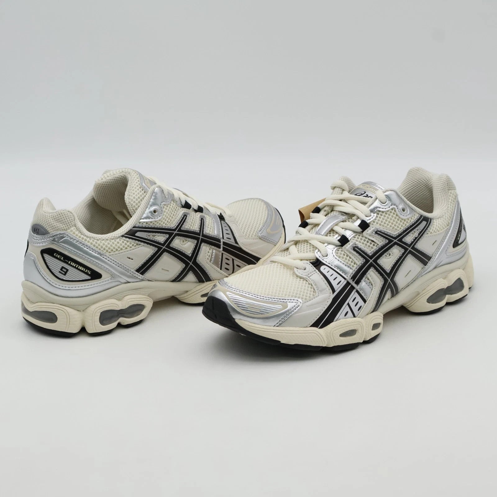 1201A424-105 Asics Gel-Nimbus 9 Cream Black (Men's)