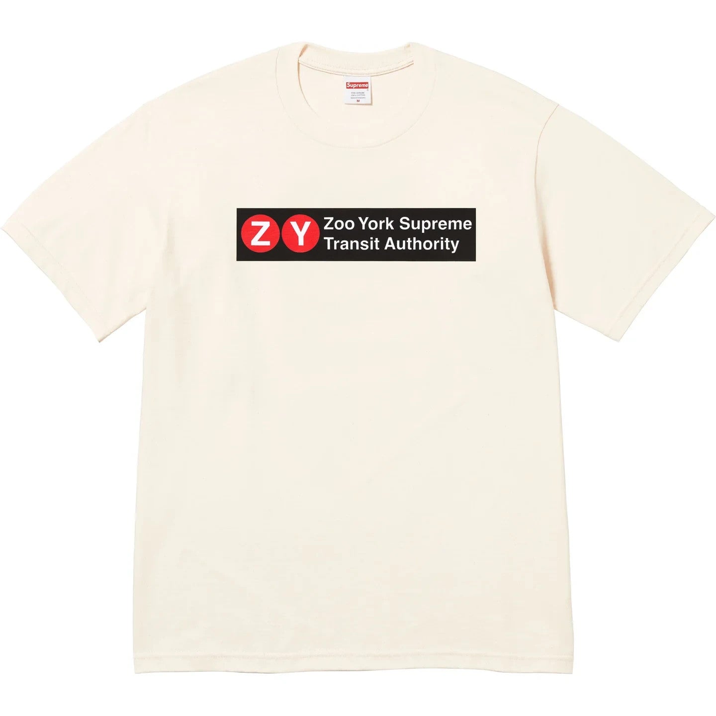 Supreme Zoo York Transit Tee Natural