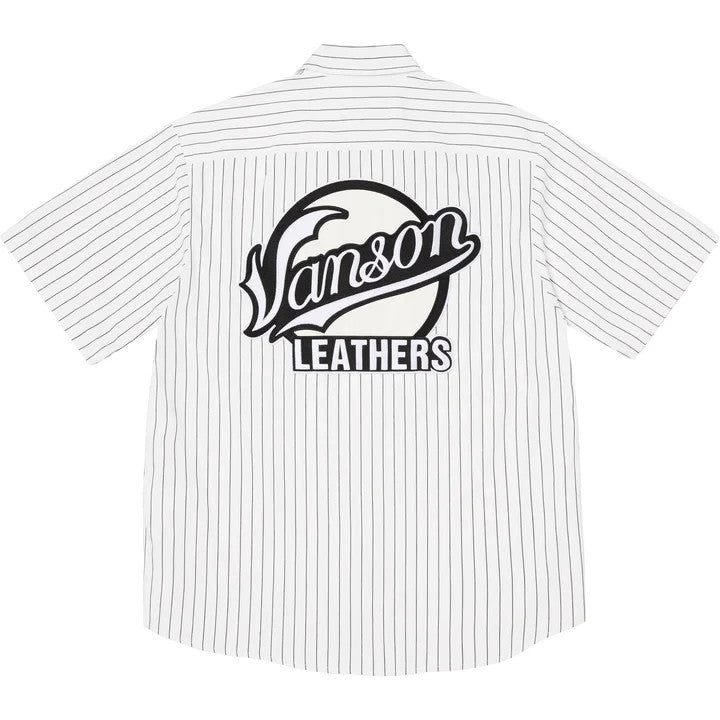 Supreme Vanson Leathers S/S Work Shirt Stripe