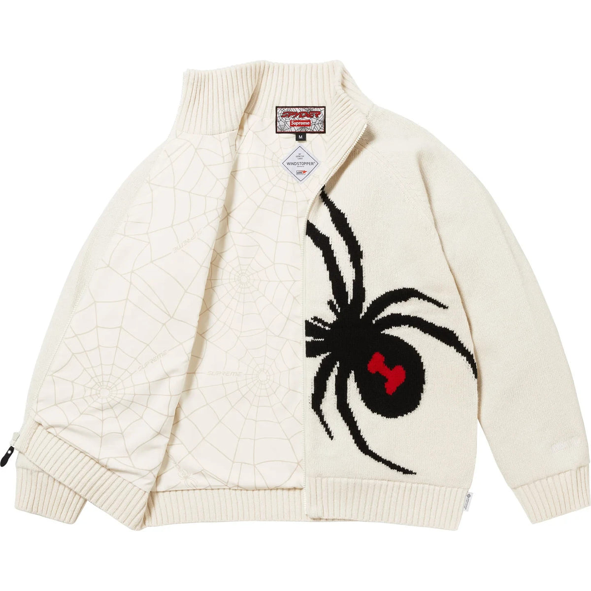 Supreme Spyder WINDSTOPPER Zip Up Sweater White
