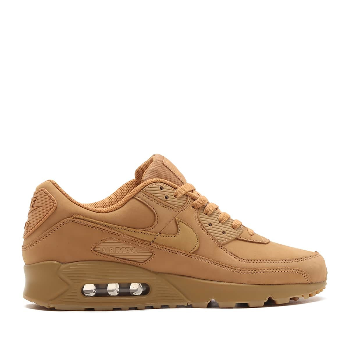 FZ5102-299 Nike Air Max 90 PRM FlaxGum Light BrownWheat (Men's)