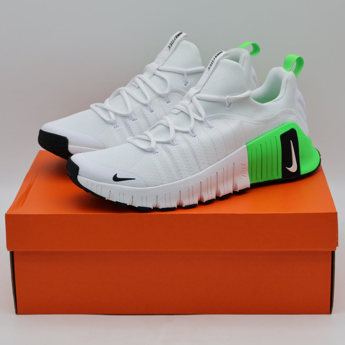 FJ7127-107 Nike Free Metcon 6 White Green Strike Black (Men's)