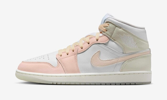 HJ6654-100 Nike Air Jordan 1 Mid Soft Pink (Men's)