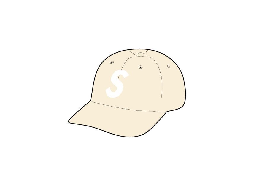 Supreme Pigment Coated S Logo 6-Panel Stone