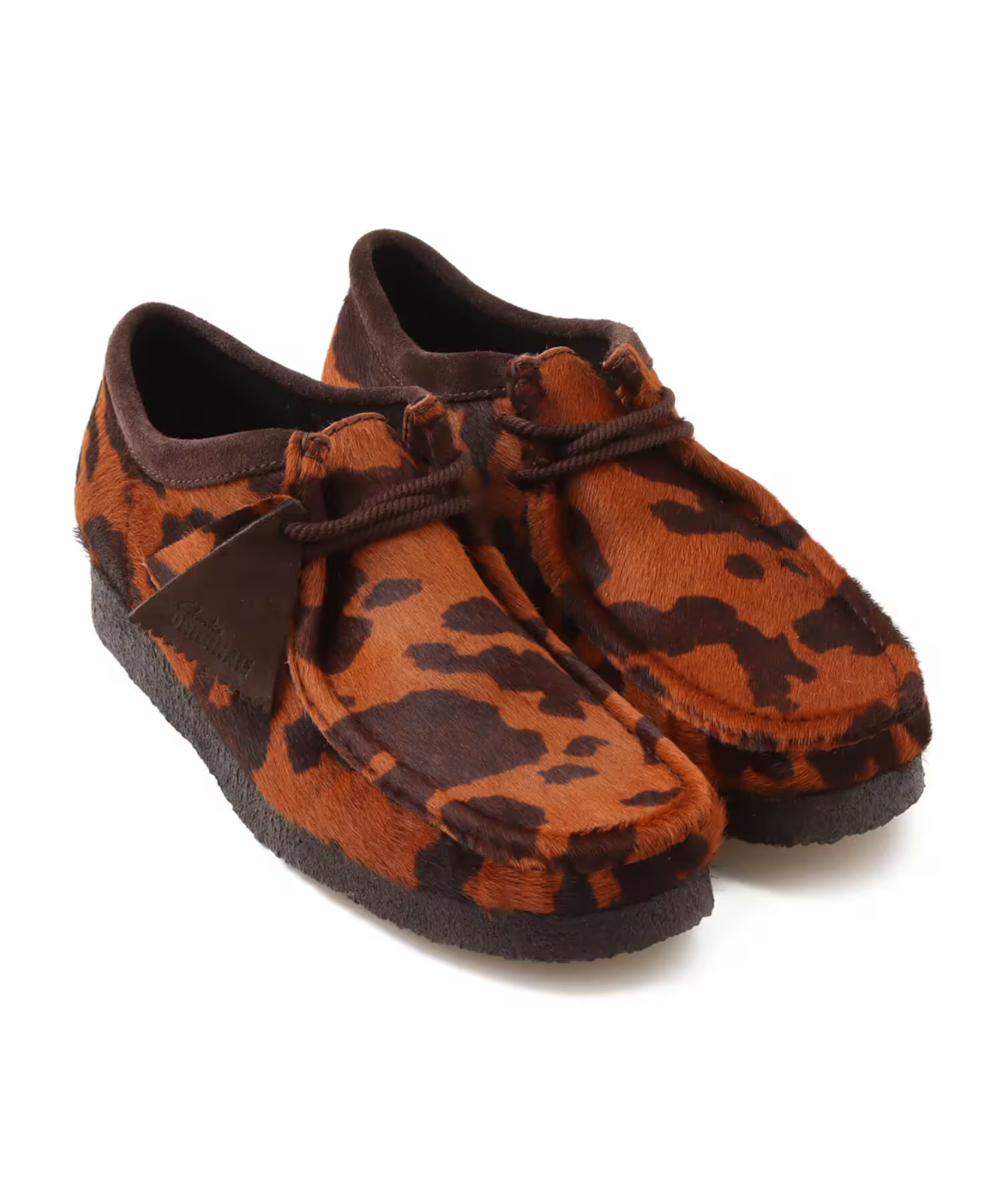 26183756 Clarks Wallabee Brown Cow Print (Men's)