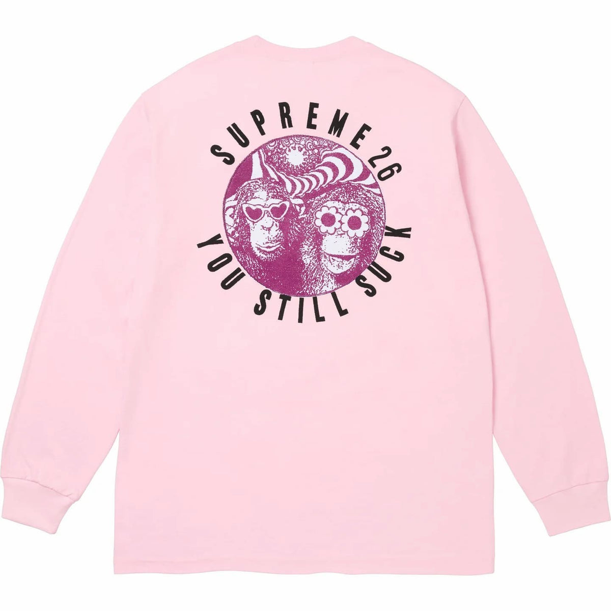 Supreme You Still S**k L/S Tee Light Pink